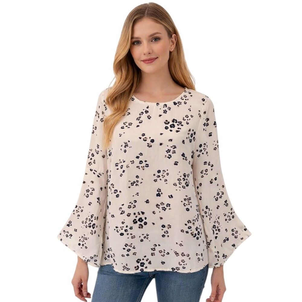 Anthropologie Tina+Jo Tunic Top Small  Leopard Print